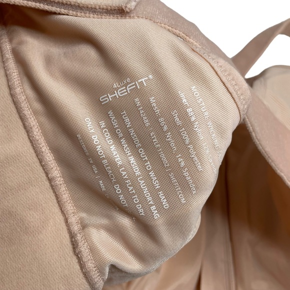 SHEFIT Ultimate Sports Bra Beige Tan High Impact Adjustable 4Luxe 4XL - Picture 5 of 8